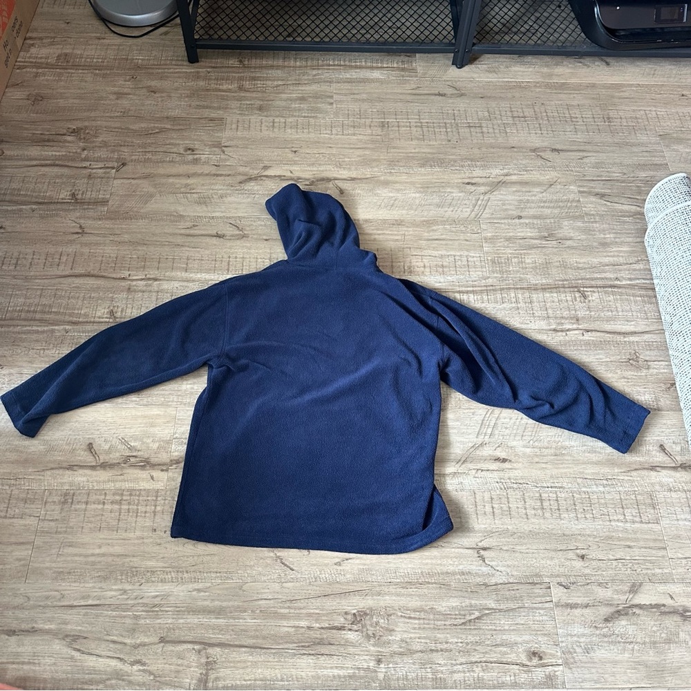 Vintage Disneyland hoodie blue fleece pocket mens small Mickey Mouse goofy Pluto - Picture 6 of 8